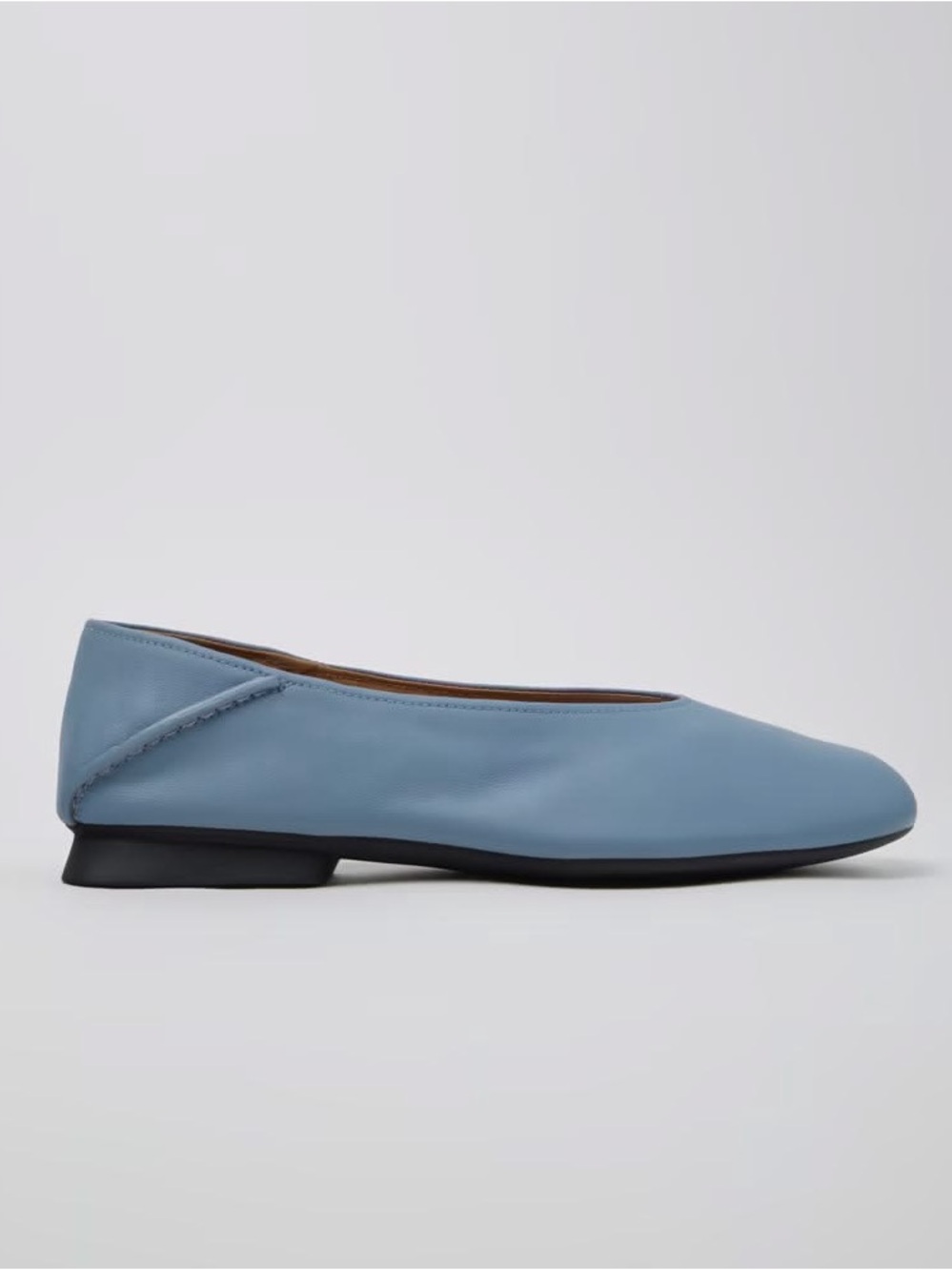 Camper 35 Women's Blue Leather Ballet Flat